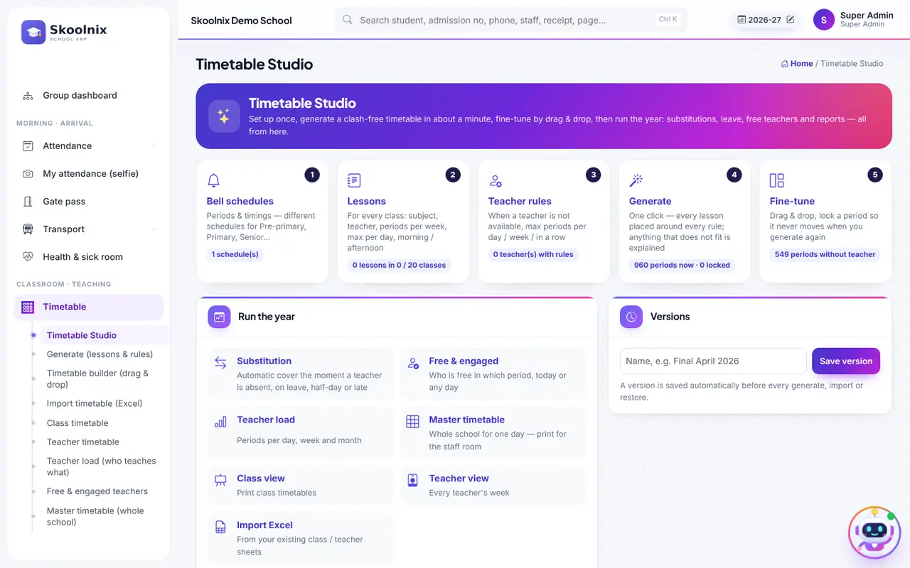 Timetable Studio